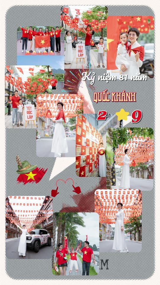 Ghép cả mùa Quốc khánh 2/9 vào một tấm bản đồ Việt Nam