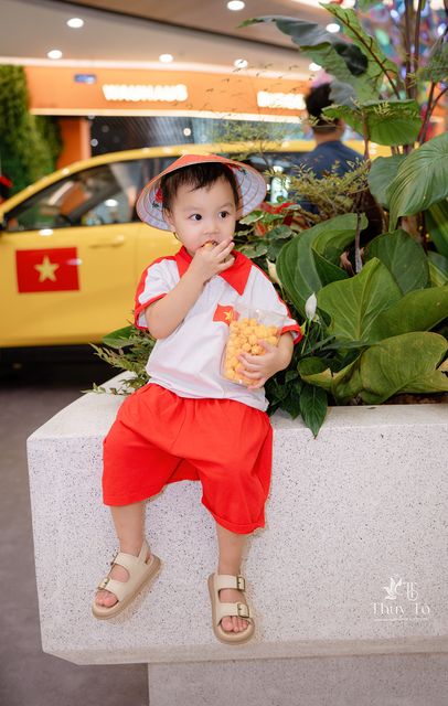Bé Quỳnh Anh mừng Quốc Khánh ở trung tâm thương mại — ảnh 88